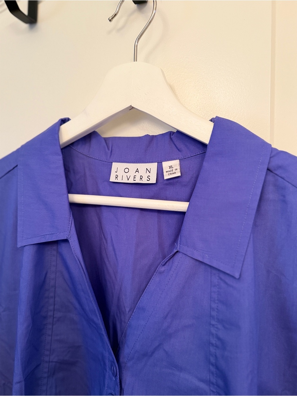 Joan Rivers Periwinkle Collared Button-Front Shirt